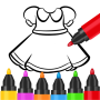 icon Coloring and Drawing For Girls(Mewarnai dan Menggambar Untuk Anak Perempuan)