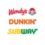 icon Wendy’s, DUNKIN’ & SUBWAY GEO
