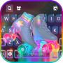 icon Neon Skates(Neon Skates Keyboard Latar Belakang Penerbangan)