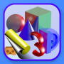 icon Simple 3D Shapes Objects Games(3D Sederhana Permainan Obyek)