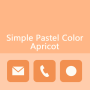icon Simple Pastel Color (Apricot) (Warna Pastel Sederhana (Aprikot)
)