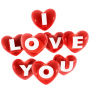 icon Stickers I Love You(I love You Stiker WASticker)
