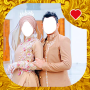icon Modern Muslim Wedding Couple(Modern Muslim Wedding Couple Photo Suit
)