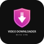 icon Video Downloader With VPN(VPN Harian: Proxy)