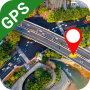 icon Map & GPS Navigation Route(Tampilan Satelit:Live Earth Maps)