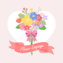 icon Flower Language Bloom Keyboard(Bahasa Bunga Mekar Keyboard)