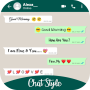 icon Chat Style : Font for WhatsApp(Gaya Obrolan untuk WhatsApp)