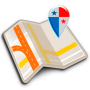 icon Map of Panama offline(Peta offline Panama)