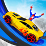 icon Superhero Mega Ramp Car Stunt3D Shooting Game(Spider Superhero Mega Ramp)