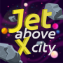 icon Jet above City X