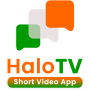 icon Short Video, Status Video App, Indian App - HaloTv (Video Pendek, Aplikasi Video Status, Aplikasi India - HaloTv)