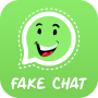 icon fake chat conversation for whatzup(Percakapan obrolan palsu)