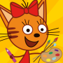 icon Tri Kota DC(Kid-E-Cats: Draw Color Games
)