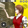 icon Anime High School Girl Life 3D(Anime Kehidupan Gadis Sekolah Menengah 3D)