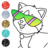 icon Cute Cats Coloring Glitter(Pewarnaan Kucing Lucu Berkilau) 9