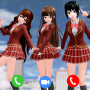 icon Cute Sakura School Fake Call(Cute Sakura School Fake Call
)