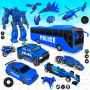 icon Police Robot BusCar Games(Game Sepeda Robot Bus Polisi)