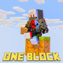icon ONE BLOCK MCPE(Satu Blok Peta Untuk Minecraft PE
)