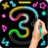 icon Draw Glow Number(Belajar Menggambar
) 3.0