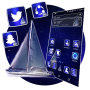 icon Blue Ocean Night Theme Launcher(Blue Ocean Sarang Tema Malam)