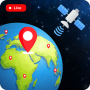 icon Earth Map Satellite Live