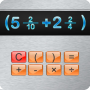 icon Fraction(Kalkulator kemajuan pecahan)