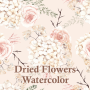 icon Dried Flowers Watercolor(Wallpaper Cantik Tema Cat Air Bunga Kering
)