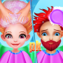 icon Hair Salon Princess and Prince(Salon Rambut Penembak Botol Nyata - Putri Pangeran
)