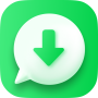 icon Status Saver & Video Downloader(Versi GB - Alat untuk WA Pengunduh)