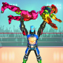 icon Ring Fight Battle Human VS Robots Attack(Permainan Pertarungan Kung Fu: Robot Game Baru 2021
)