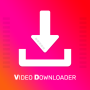 icon Video Downloader(Pengunduh Video Notepad - Untuk FB, Insta, TikTk, Utube, dll.
)