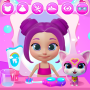 icon Girl Games: Pet Care & Dressup (Permainan Perempuan: Perawatan Hewan Peliharaan Dressup)