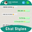 icon Chat and Text Style(Gaya Obrolan : Font Keyboard
) 1.0