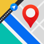 icon Maps and Route Planner(Peta GPS Nuush dan Perencana Rute)
