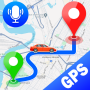 icon GPS Voice Navigation(GPS Navigasi Suara: Peta Langsung
)