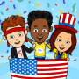 icon com.iz.games.usa.maps.educational.learning.kids.puzzle.geography.states.flags(USA Peta Game Geografi Anak -Anak)