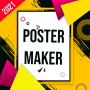 icon Poster maker(pembuat Poster Anime dengan foto dan teks
)