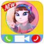 icon Angela Chat(Panggilan Aplikasi Gratis Angela's Talking Fake Video Call
)