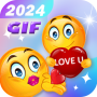 icon Love Emoji GIF Sticker 2024(Cinta Emoji Stiker GIF Game Otome)
