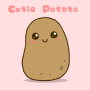 icon Cutie Potato(Lovely Wallpaper Cute Potato Theme
)