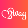 icon 3way(Threesome Swingers App - 3way
)