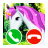 icon Unicorn Call Simulation Game(panggilan palsu permainan unicorn) 8.0