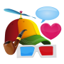 icon Aviary Default Stickers(Stiker Penerbangan: Paket Gratis)