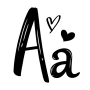 icon Letter Fonts(Letter Fonts - Teks Penuh)