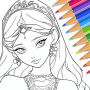 icon Princess Coloring(: Permainan menggambar)