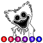 icon Poppy Playtime Color by number(Waktu Putar Poppy Digital Kredensial Dengan Nomor Aplikasi)