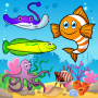 icon Puzzle for Toddlers Sea Fishes(Teka-teki untuk Balita Ikan Laut)