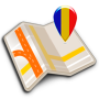 icon Map of Romania offline(Peta Rumania offline)