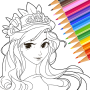 icon Princess Coloring(Putri Mewarnai: Game Menggambar Game)
