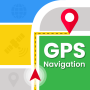icon GPS Map Route Traffic Navigation(Navigasi Peta GPS: Arah)